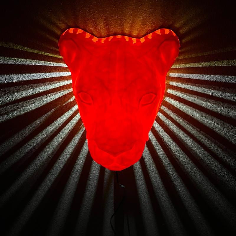 Lion Wall Light Home Decor 3D Printed Nightlight