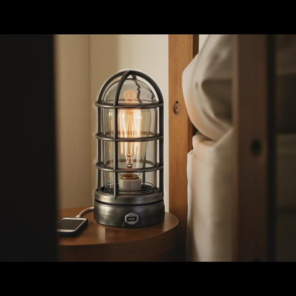 Industrial Cage Lamp - Perfect for Any Home Decor
